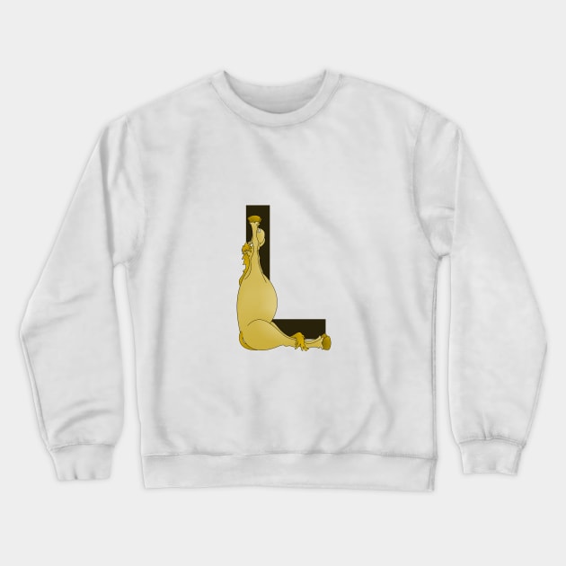 Pony Monogram Letter L Crewneck Sweatshirt by mailboxdisco